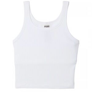 PINK Rib Crop Tank Top